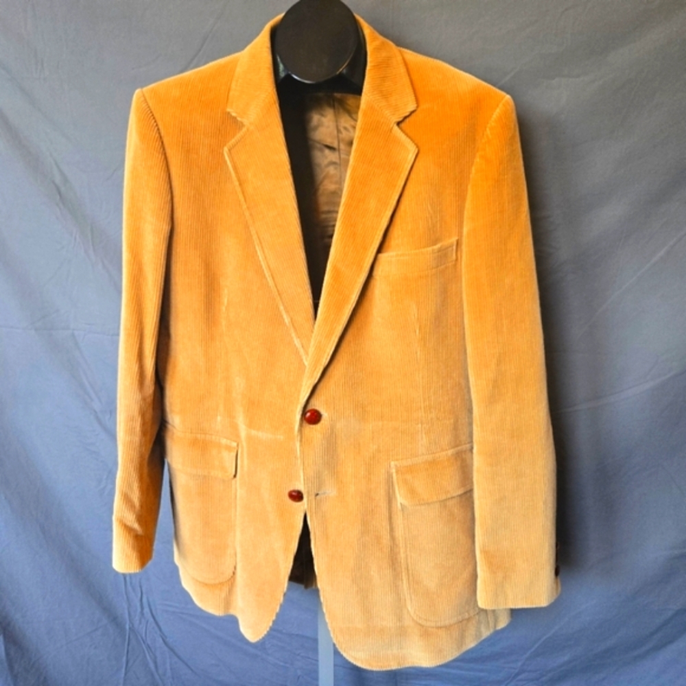 Vintage '90's Brookford Men' s Corduroy Blazer w/Suede Elbow Pads Men's Size 44L